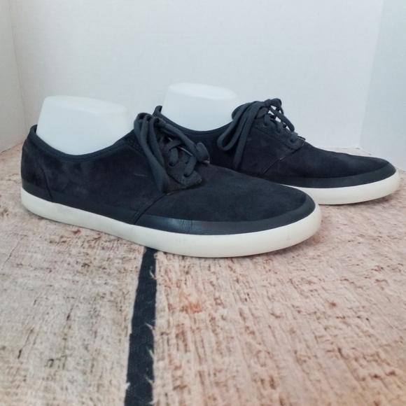 clarks suede sneakers